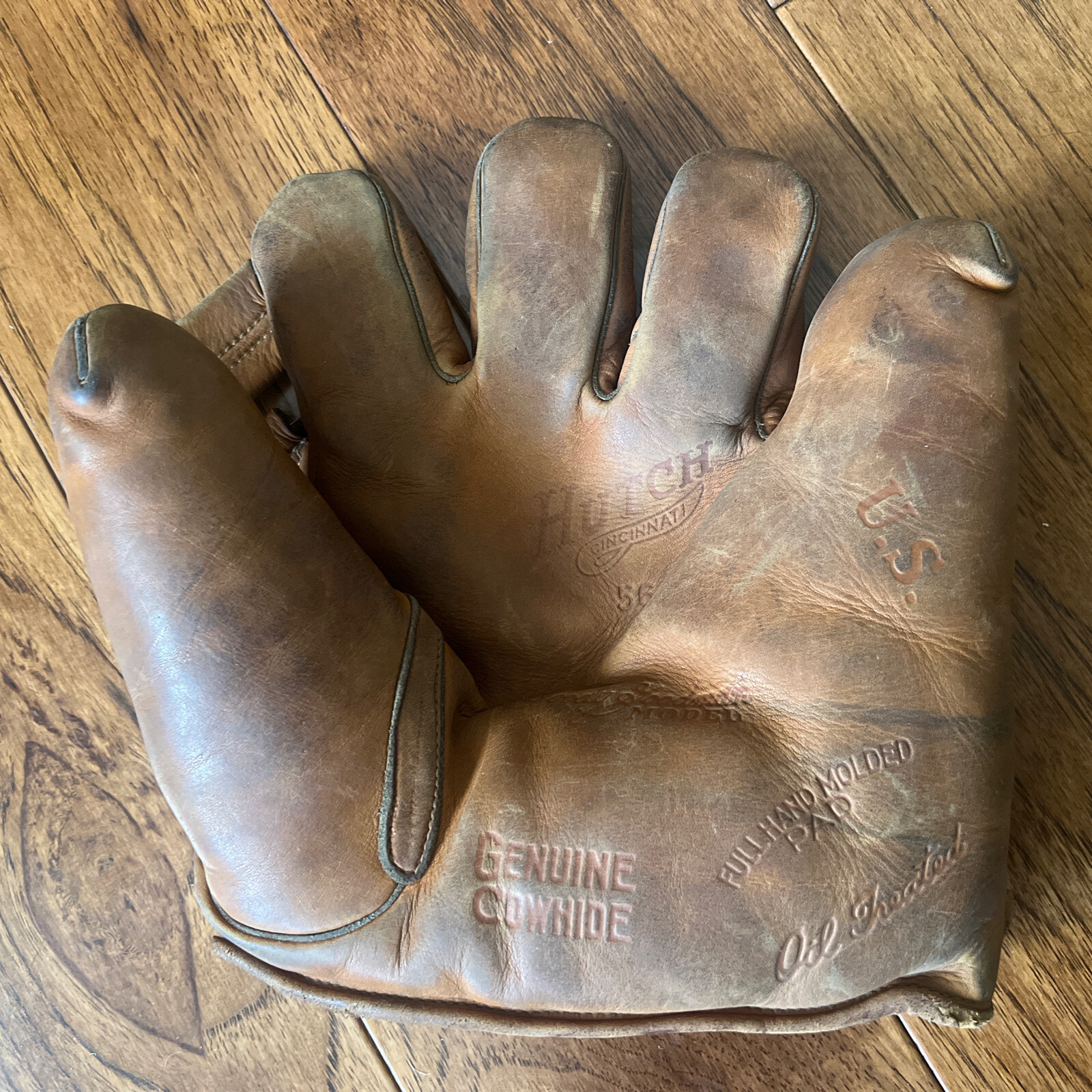 Vintage Hutch Leather Baseball Glove Ival Goody Goodman Model 56 USA eBay