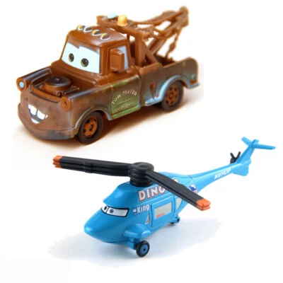 MARKENLOS 2Pack Tow Mater & Dinoco Hubschrauber Modellauto Disney Pixar Autos Druckguss