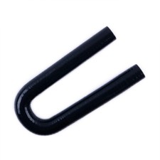 10PCS ID19mm 3/4" 180 Degree U-Shape Bend Silicone Coupler Hose Black Turbo Pipe