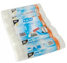 PAPSTAR M&uuml;lleimerbeutel HDPE, mit Zugband, 20 Liter 5 x 30 St&uuml;ck