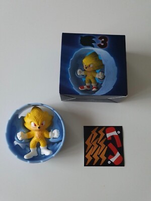 Super Sonic toy - McDonalds Happy Meal (from Sonic the Hedgehog 3 movie)