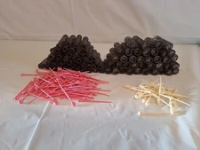 Vintage Mesh Wire Brush HairRollers and Picks 88 Rollers and 145 HairPicks Used