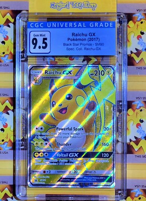 Pokemon Raichu GX Holo Black Star Promo SM90 Shining Legends