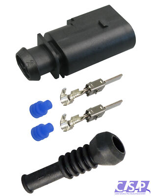 Stecker 8D0973822 Reparatursatz 2-pol Stift 0,50²-1,00² + Tülle 6N0906102 für VW