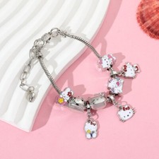 Silver Hello Kitty Charm Bracelet