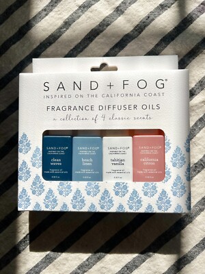 Sand + Fog Fragrance Diffuser Oils Set Of 4 - 10 mL Each New In Box