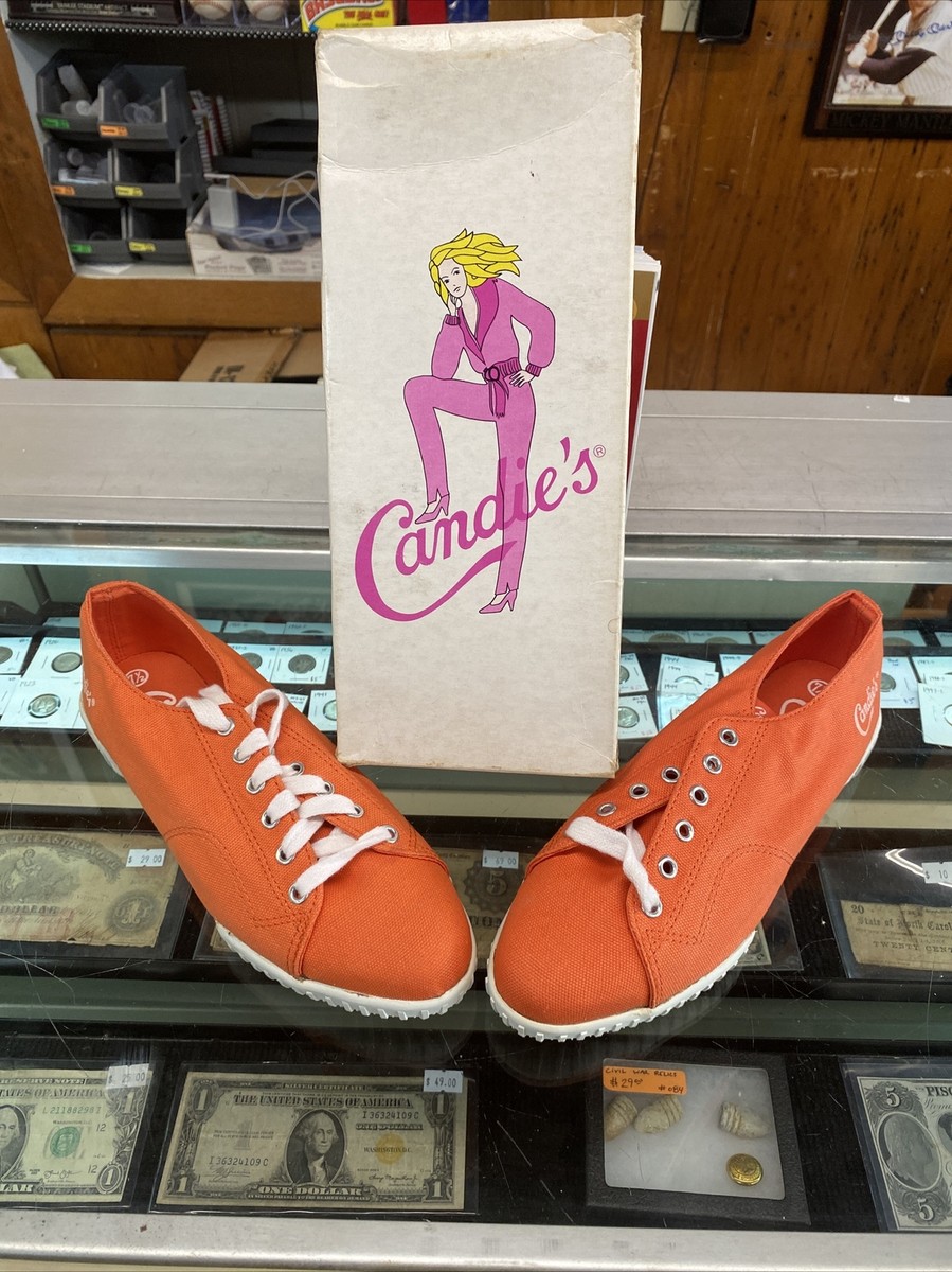 1980's vintage Candies Canvas Low Sneakers Sz 7.5 Orange NIB 1980's vintage Candies Canvas Low Sneakers Sz 7.5 Orange NIB