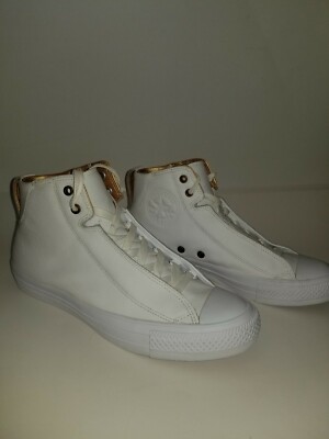 white and gold mens shoes