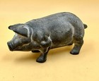 Pig Figurine Hog Swine Statue Country Farmhouse Decor Cast Iron 5.5"