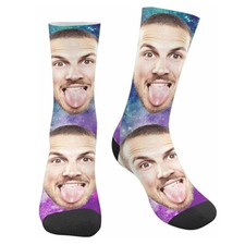 Custom Face on Socks Turn Your Photo Into Personalized Socks for Men Unique Gift