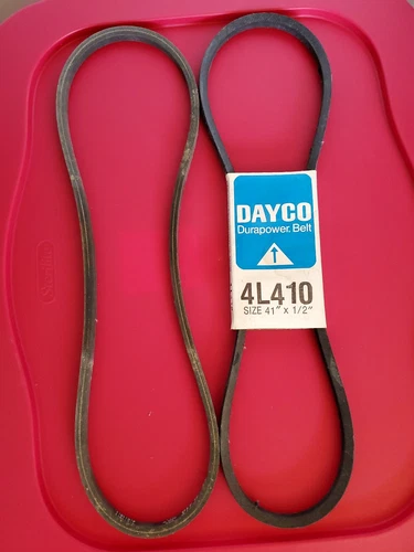 2-Dayco Durapower 41" x 1/2" V-Belt 4L410 New, old stock.