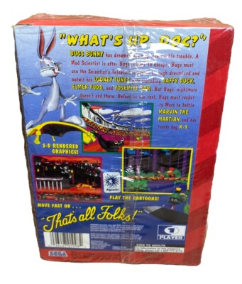 Sega Genesis BUGS BUNNY IN DOUBLE TROUBLE - NEW & Sealed with V