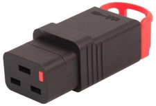 IEC Lock+ Locking Rewireable IEC C19 Connector - PA190100BK