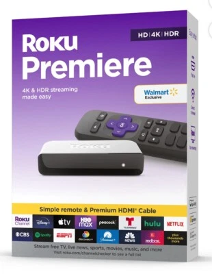 2024- Roku Premiere-HD/4K/HDR Streaming Device- SKU# 3920RW-SW High Speed New**