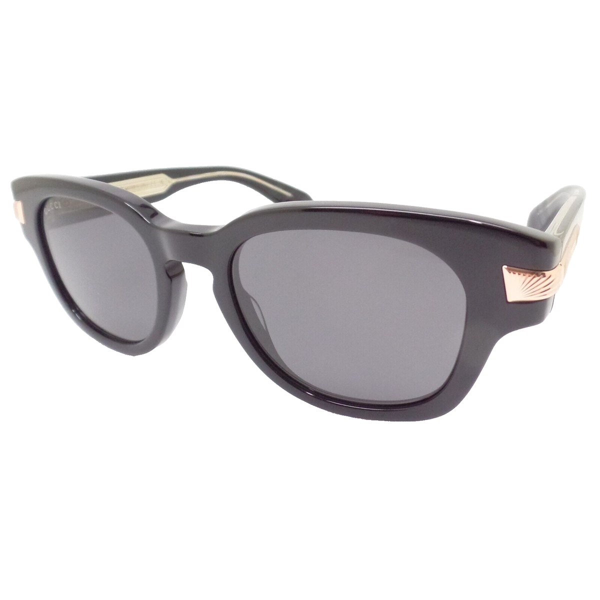 Gucci GG1518S 001 Black Rose Gold Grey New Sunglasses  display picture 1