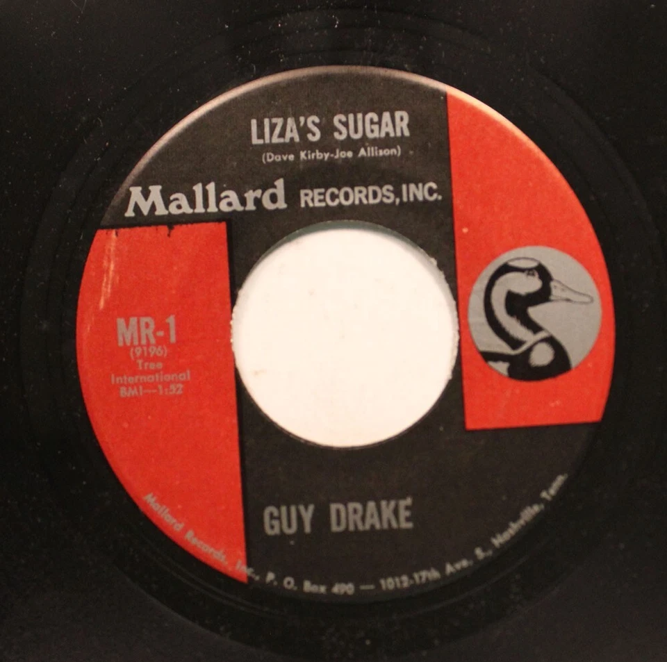 Country Nm! 45 Guy Drake - The Marching Hippies / Liza'S Sugar On Mallard - Image 2 of 2