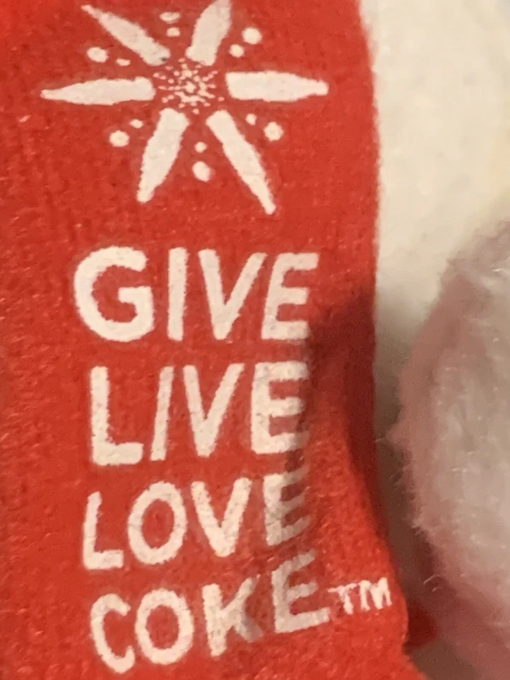 Coca Cola Polar Bear Mini Small Plush Brand New Give Live Love Coke Christmas - Image 4 of 4