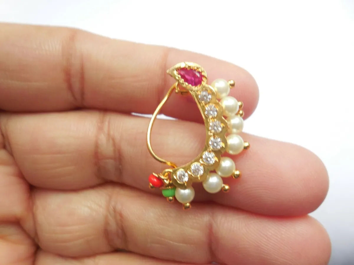 Latest Collection Gold Nose Ring designs 2020 - YouTube