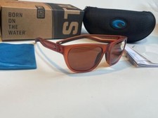 Costa Del Mar Bayside Polarized Sunglasses 580P Matte Coral/Copper