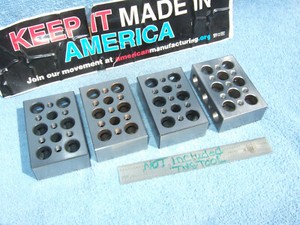 BLOCKS 4) FRESH GROUND MACHINIST PARALLELS TOOLMAKER INSPECT GRIND MILL EDM Za!