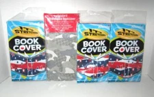 Book Covers lot of 4 Stretch Protectors Stars N stripes Camouflage NIP