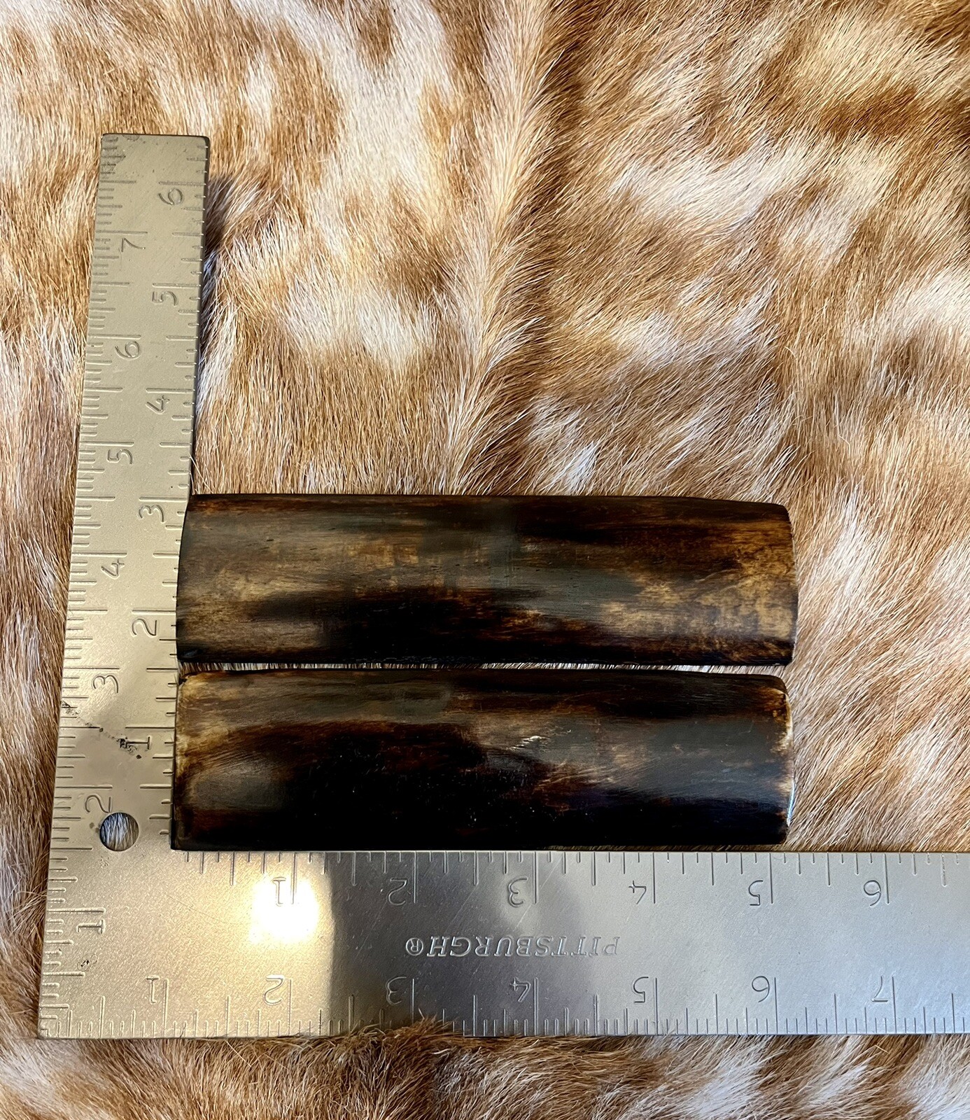 2 pcs 5 Inch Camel Bone Knife Scales Dyed Brown Knife Making, DIY Knife Making eBay