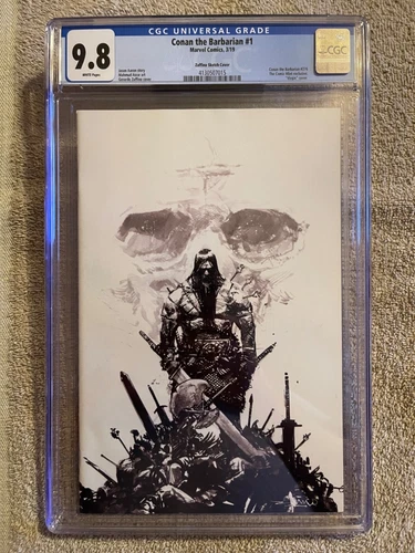 Conan the Barbarian # 1 , CGC 9.8 , Ltd Virgin Sketch Variant ,  Zaffino !!
