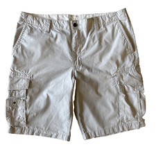 Dockers Men's Tan Khaki Flat Front Relaxed Cargo Casual Short Size 38