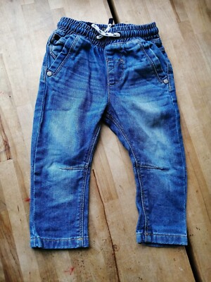 NEXT Baby boys Blue Faded Look Denim Jeans Trousers 9-12