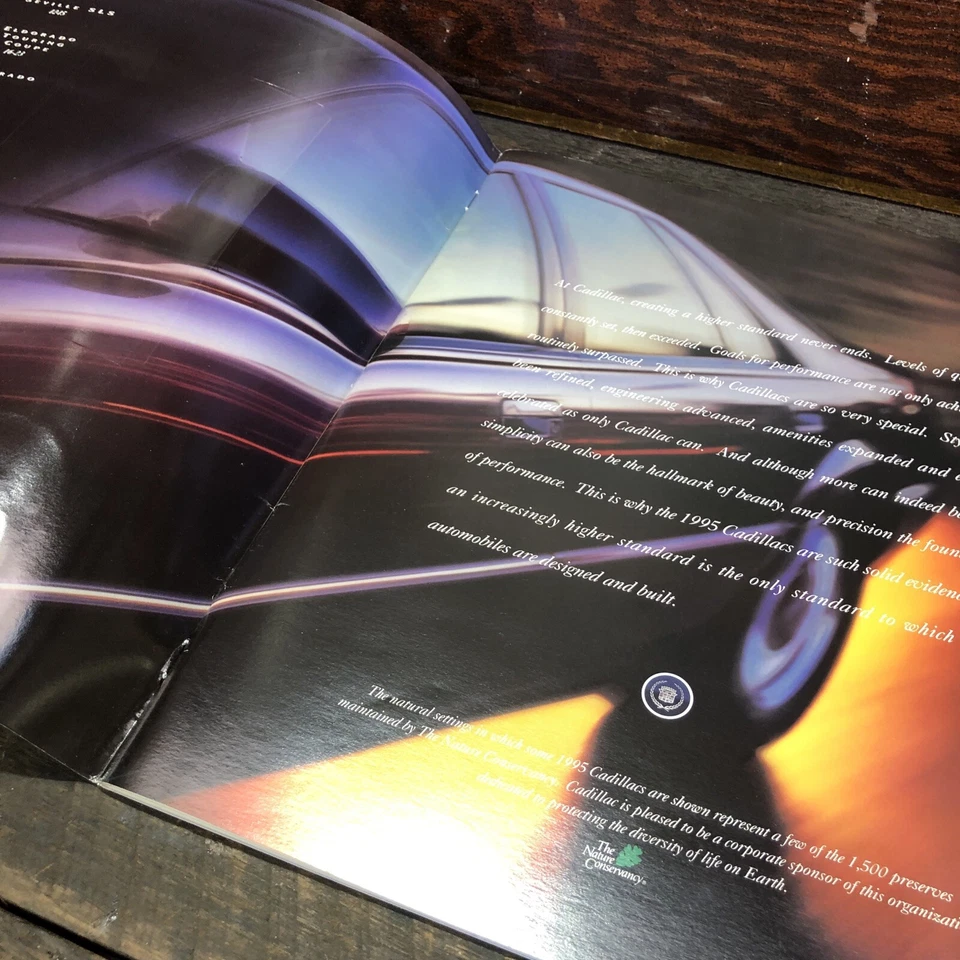 Cadillac 1995 Range Vintage Genuine Sales Brochure US Origin Large Format - image 3 of 4