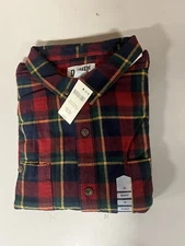 Duluth Trading Mens Free Swingin Flannel Relaxed Fit Shirt 3XL REG Holiday Plaid