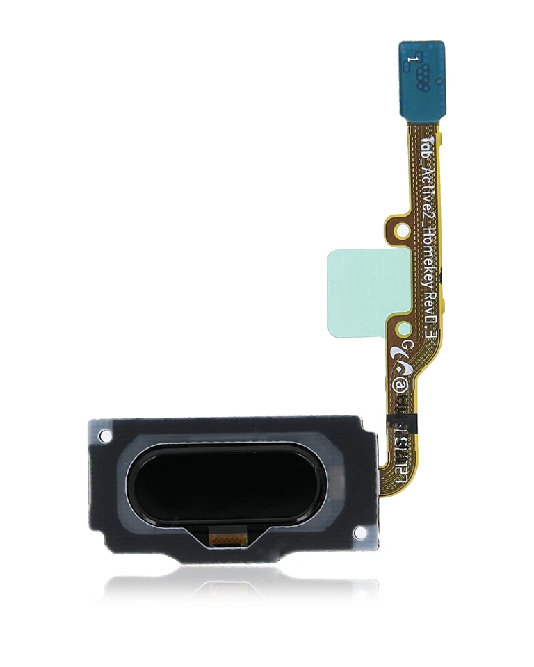 Home Button Compatible For Samsung Galaxy Tab Active 2 8.0" (T395) (Black) - Image 2 of 3