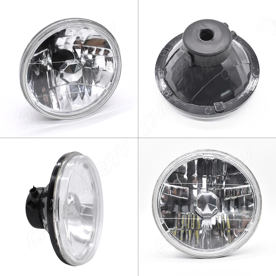 Par de faros LED redondos de 7 pulgadas haz alto-bajo para Chevrolet Chevy II/Nova 1969-1979 Foto 4 de 4