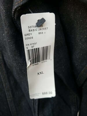 Vintage Polo Ralph Lauren Gray Denim Jean Jacket Polo Jeans Zip Up