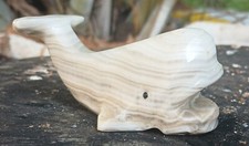 whale carved out of marble.  Perfect cut sitting on mom's shelf