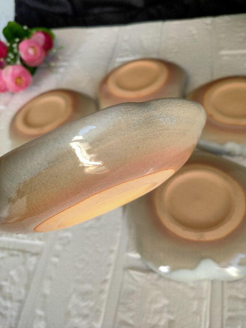 Hagi Ware 5-Piece Set, Hagidono Kiln, Wooden Box, Tea Plate