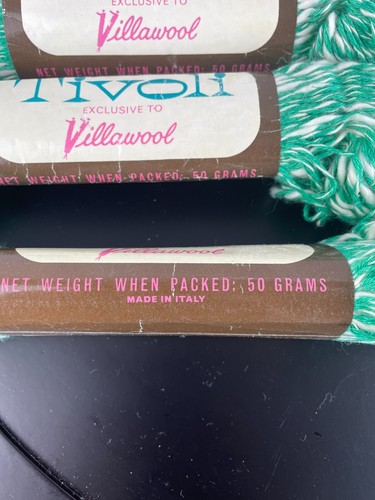 Vintage RARE Tivoli Villawool Yarn Cotton Linen Poly Shade T-11 Blend 4331 50g - Picture 4 of 4