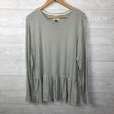 Old Navy Womens XXL Striped Long Sleeve Peplu...
