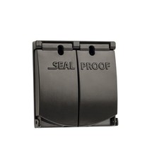Sealproof 2-Gang Outdoor Weatherproof Metal Flat Electrical Outlet Receptacle...
