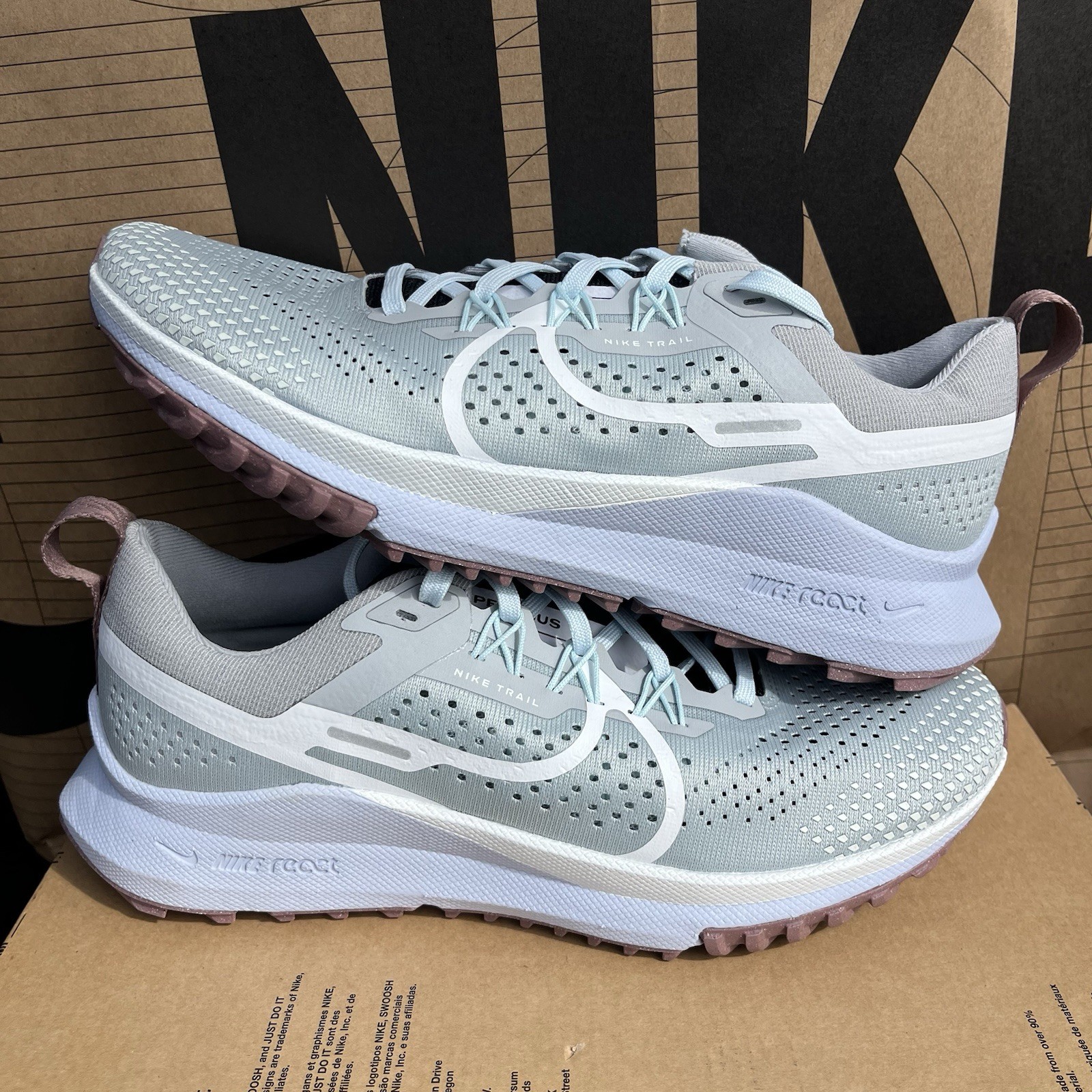 Size 9 - Nike React Pegasus Trail 4 Light Smoke Smokey Mauve W