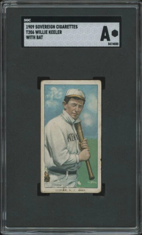 1909 T206 WILLIE KEELER GOOD WITH BAT SOVEREIGN SGC A NEW YORK HIGHLANDERS