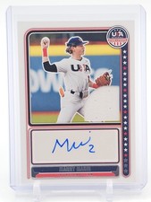 MANNY MARIN 2024 USA BASEBALL STARS & STRIPES PLAYER WORN PATCH AUTO /199 Q5908