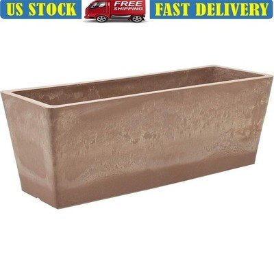 Lightweight Durable Eco-Friendly Weather Resistant Planter Box Indoor Outdoor US