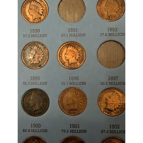 Indian Head Cent Folder/Pennies 1863-1909 - Picture 8 of 11