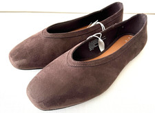 A New Day Sammie Brown Suede Look Ballet Flats Memory Foam Assorted 0553