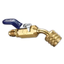 Yellow Jacket 93867 Ball Valve Adapter, LH FFL to RH MFL, 45 Degree