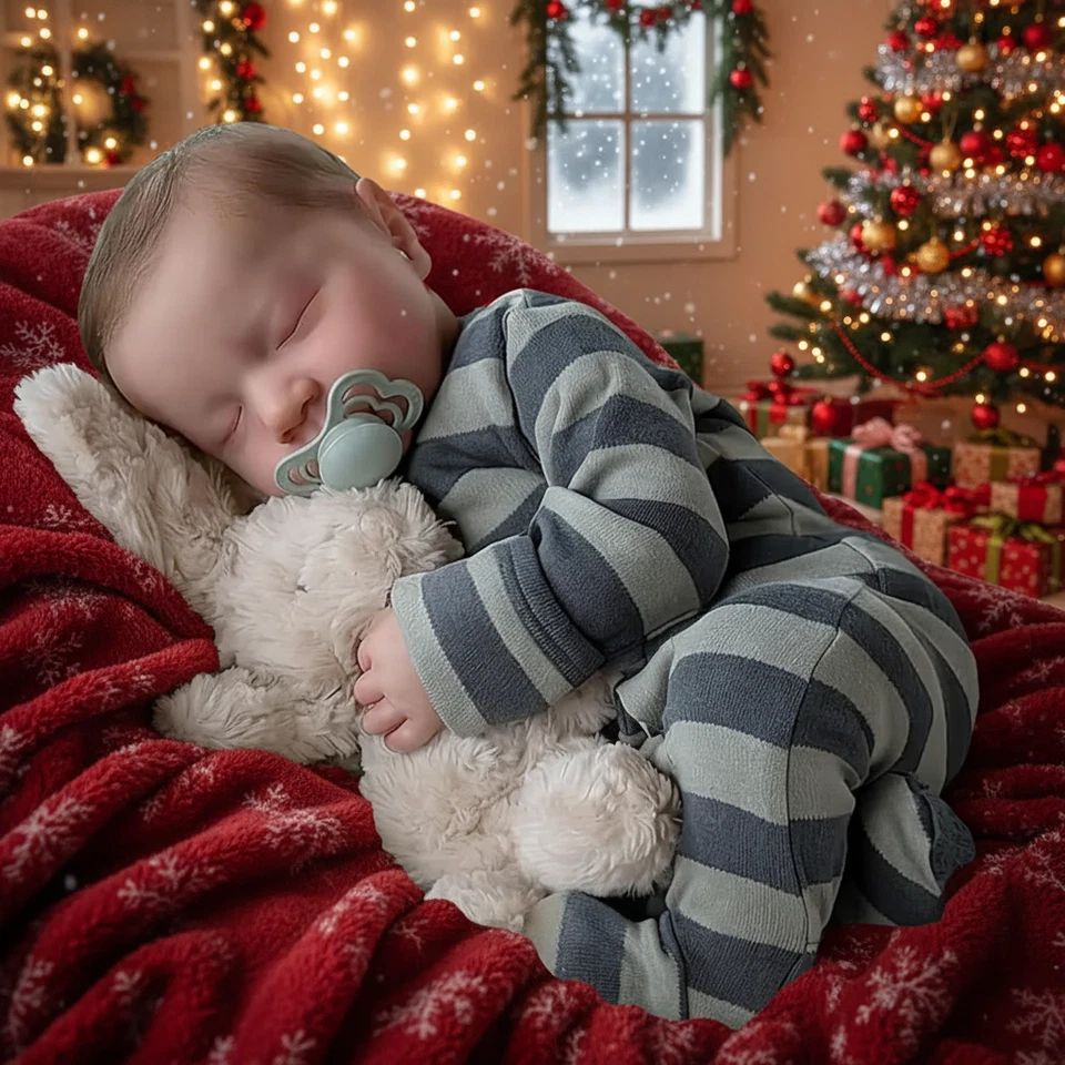 Muñecas bebé renacidas realistas niño 20 pulgadas muñeca bebé realista con vinilo de cuerpo completo Foto 2 de 4