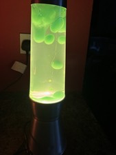 Lava Lamp With Green Coloured ‘Lava’ Approx 17.5 Inches Tall