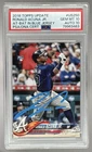 79963463 Ronald Acuna Jr 2018 Topps Update #US250 On Card Auto PSA 10/10