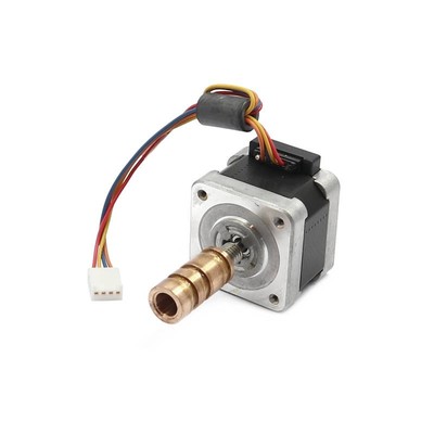 NPM PJB42S33D16 42mm Schrittmotor mit Gewinde & Messinghülse 1,8° 1,2A bipolar